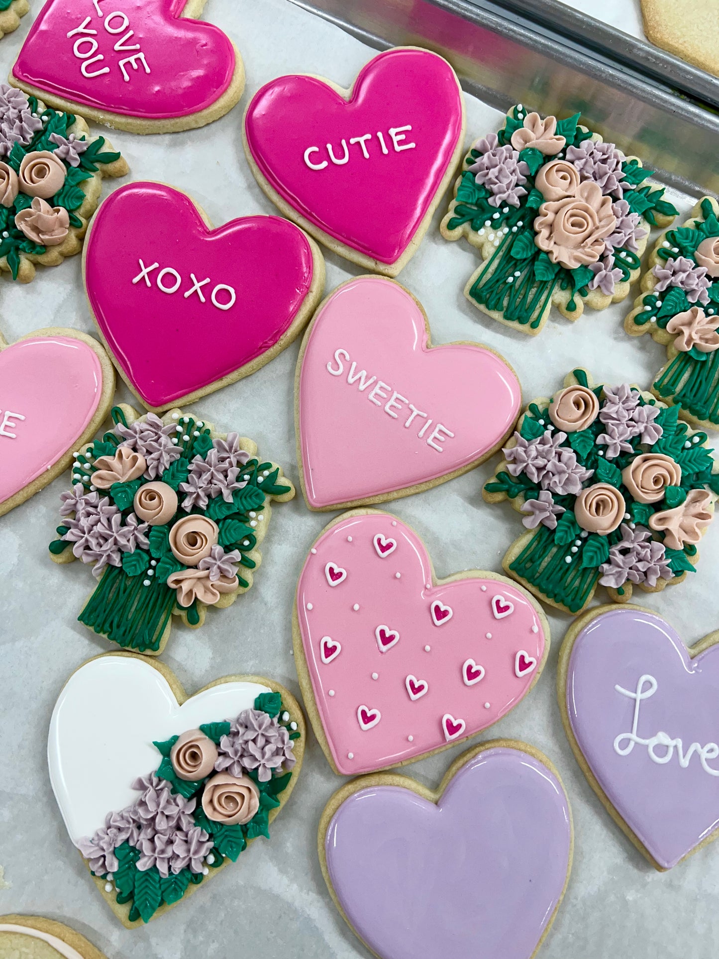 Valentines cookies